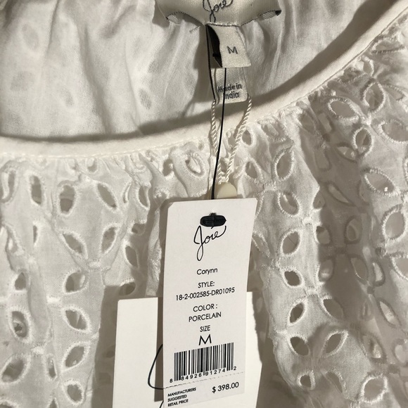 Joie NWT $398 intricate eyelet flamenco dress M - Picture 5 of 5